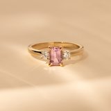 Orbit 0.90ct Emerald-Cut Pink Sapphire