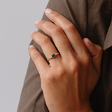 Dahlia 0.62ct Round Green Sapphire