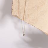 Round Bezel Set Sapphire Necklace