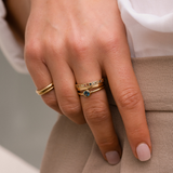 Eternity Sapphire Ring in 18ct Yellow Gold