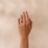 Emerald Cut Sapphire & Diamond Five Stone Ring