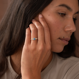 Posy 0.67ct Emerald-cut Blue Sapphire