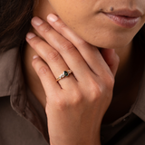 Posy 0.50ct Oval Green Sapphire