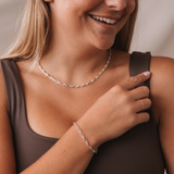 Figaro Paperclip Chain Bracelet