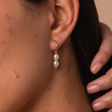 Pearl Mini Huggie Charms