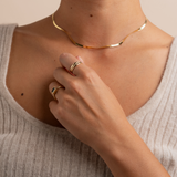 Green Sapphire Bezel Set Solitaire Ring