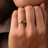 Posy 0.50ct Oval Green Sapphire