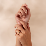 Emerald Cut Sapphire & Diamond Bezel Set Three Stone Ring