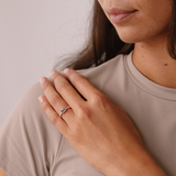 East-West 0.65ct Emerald-cut Parti Sapphire