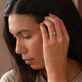 Posy 0.67ct Emerald-cut Blue Sapphire