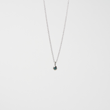 Oval Bezel Set Sapphire Necklace