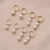 Pearl Mini Huggie Charms