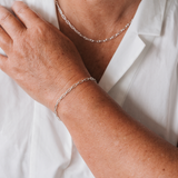 Figaro Paperclip Chain Bracelet