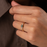 Dahlia 0.62ct Round Green Sapphire