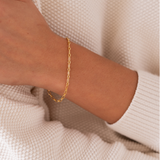 Figaro Paperclip Chain Bracelet