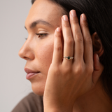 Posy 0.50ct Oval Green Sapphire