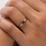 Dahlia 0.62ct Round Green Sapphire