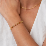 Figaro Paperclip Chain Bracelet