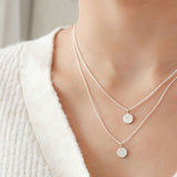 Reversible Daisy Letter Necklace