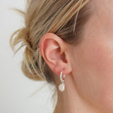 Baroque Pearl Hoops