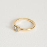 East-West Diamond Solitaire Ring in 18ct Yellow Gold