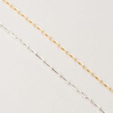 Diamond Cut Paperclip Chain Bracelet