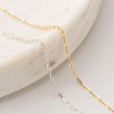 Diamond Cut Paperclip Chain Bracelet