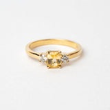 Orbit 0.72ct Emerald Cut Yellow Sapphire