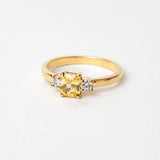 Orbit 0.72ct Emerald Cut Yellow Sapphire
