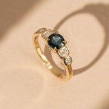Posy 0.89ct Round Teal Sapphire