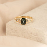 Posy 1.11ct Emerald-cut Green Sapphire