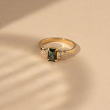 Posy 1.11ct Emerald-cut Green Sapphire