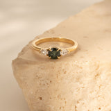 Dahlia 0.62ct Round Green Sapphire