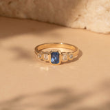Posy 0.67ct Emerald-cut Blue Sapphire