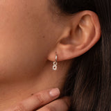 Garnet Astra Huggie Earrings