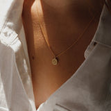 Reversible Daisy Letter Necklace