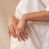 Single Claw Diamond Wedding Band in 18ct Yellow Gold and Platinum