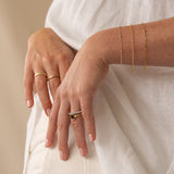 Emerald Cut Parti Sapphire with Diamonds in 18ct Yellow Gold