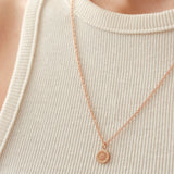 Reversible Daisy Letter Necklace