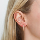 Gold Paperclip Huggies