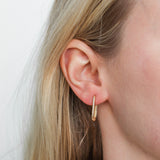 Gold Paperclip Huggies