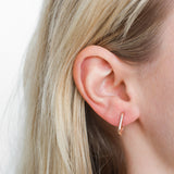 Gold Paperclip Huggies