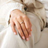 Round Sapphire Ring