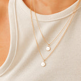 Yellow Gold Letter Necklace