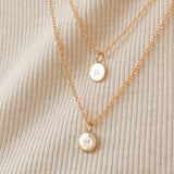 Yellow Gold Letter Necklace