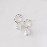 Baroque Pearl Hoops