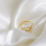 Yellow-Orange Sapphire with Baguette Diamonds in 18ct Yellow Gold