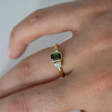 Sapphire and Diamonds in 18ct Yellow Gold