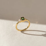Sapphire and Diamonds in 18ct Yellow Gold