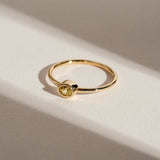Oval Yellow Sapphire Ring